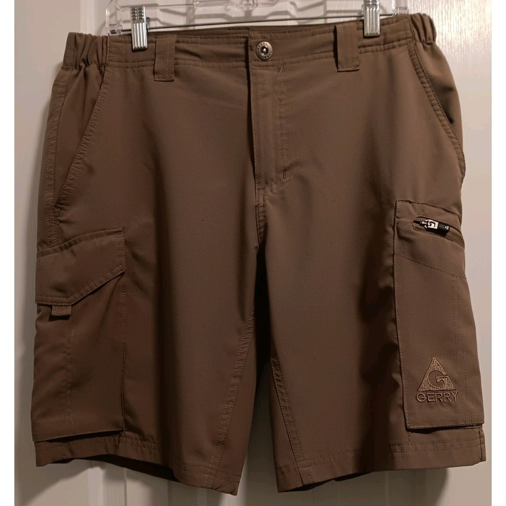 Gerry Cargo Shorts Men, Size 32-34 Stretch Waist Hiking Fishing Breathable